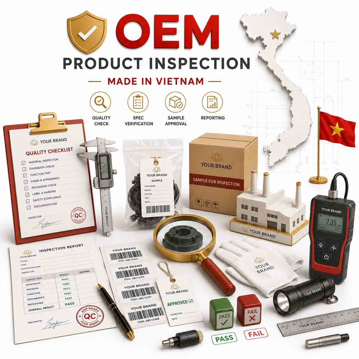 Главное фото товара - Контроль качества партии подарочной эко-продукции во Вьетнаме