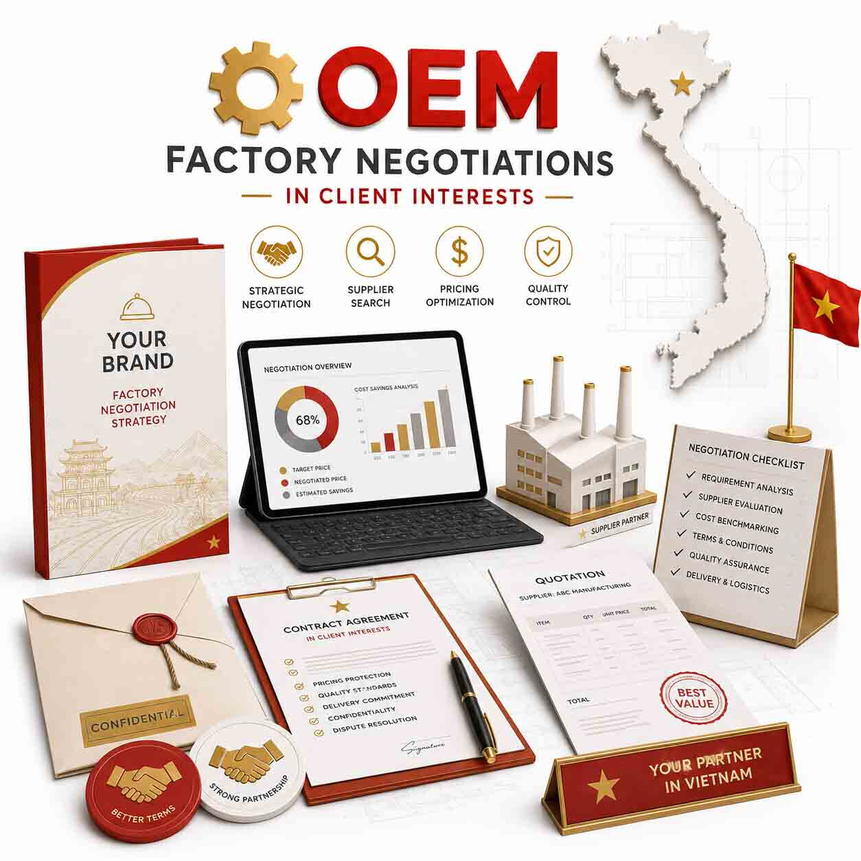 Главное фото товара - Подбор фабрики для производства тканевых портмоне во Вьетнаме