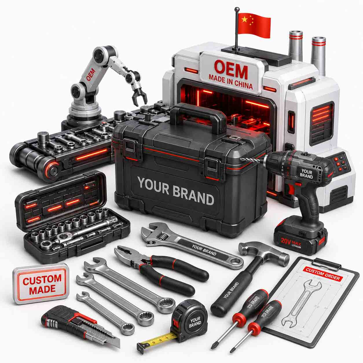 Главное фото товара - Производство наборов для маркетплейсов для направления молотки киянки под бренд клиента
