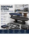 Фото 1 - Производство складного покерного стола на 12 игроков с разметкой betting line с прошитым бортом с USB-портами под бренд клиента
