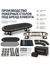 Фото 2 - Производство мобильного покерного стола на 10 игроков с однотонным игровым сукном с широким подлокотником с подстаканниками под бренд клиента