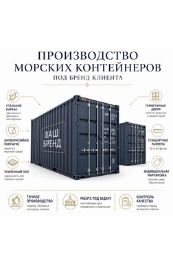 Производство контейнеров для строительных площадок под бренд клиента