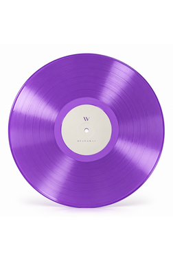 Чистая виниловая пластинка 12″, прозрачная фиолетовая, полупрозрачная цветная, для записи музыки