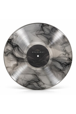 Чистая виниловая пластинка 12″, прозрачная дымчатая, полупрозрачная дымчатая, для записи музыки
