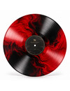 Фото 2 - Чистая виниловая пластинка 12″, красно-чёрная, двухцветная, для записи музыки